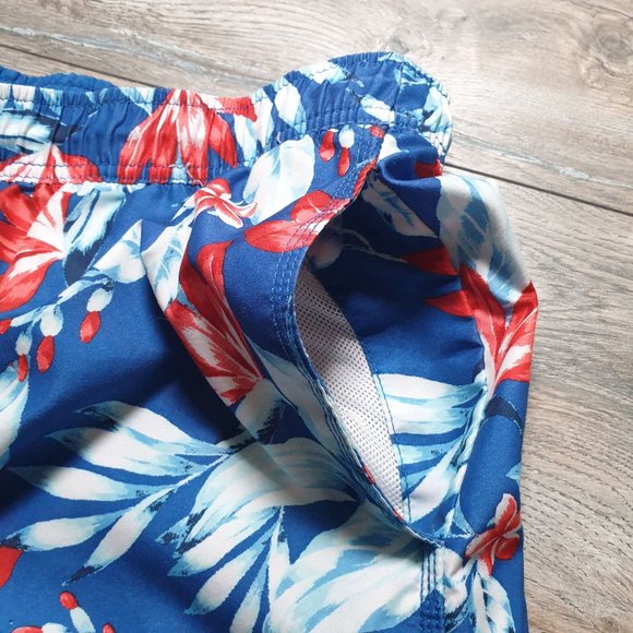 Goodfellow Men XL Swim Suit Trunks Tropical Hawaiian Beach Pool LINING REMOVED - Picture 4 of 8